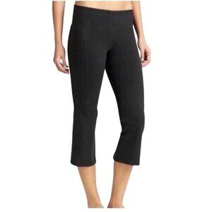 Athleta Straight Up Leggings L Black Crop Pants Yoga Athleisure Fitness 983309